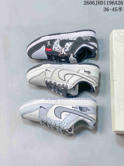 Nike SB Dunk Low LV Print Custom-Style Sneakers CS1688