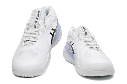 ASICS White and Black Court Sneakers