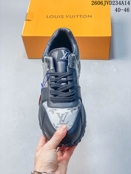 Louis Vuitton Run Away Low-Top Sneakers in Gray