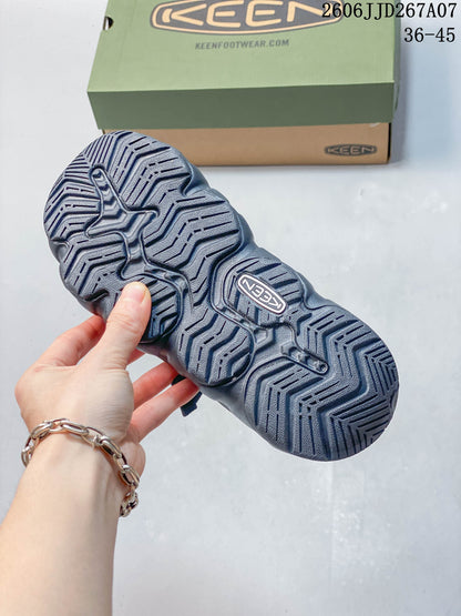 KEEN Hyperport Clog Leather Closed-Toe Sandals, Navy