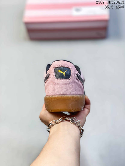 Puma Palermo Pink Suede-Style Low-Top Sneakers