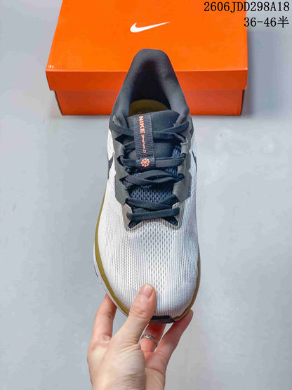 Nike ReactX Running Shoes in White, Gray and Gold