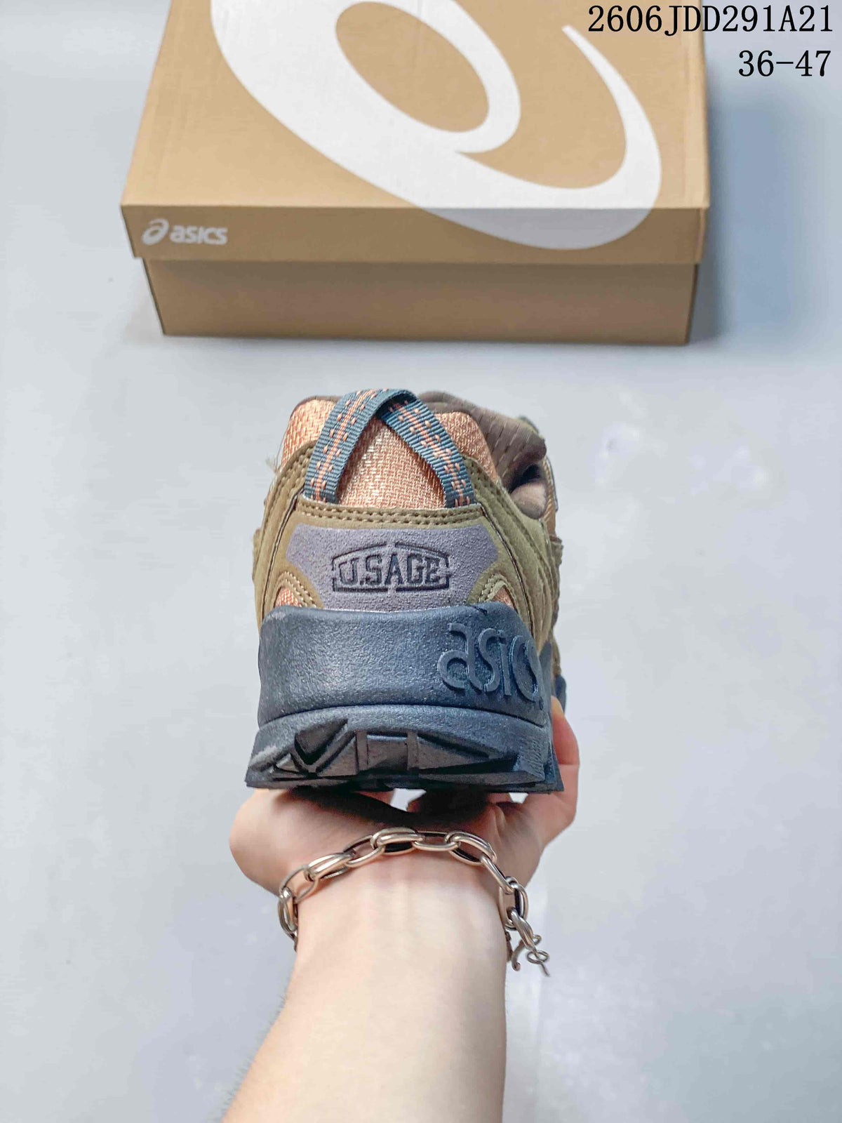 ASICS GEL-PICKAX Trail Sneakers in Olive and Rust