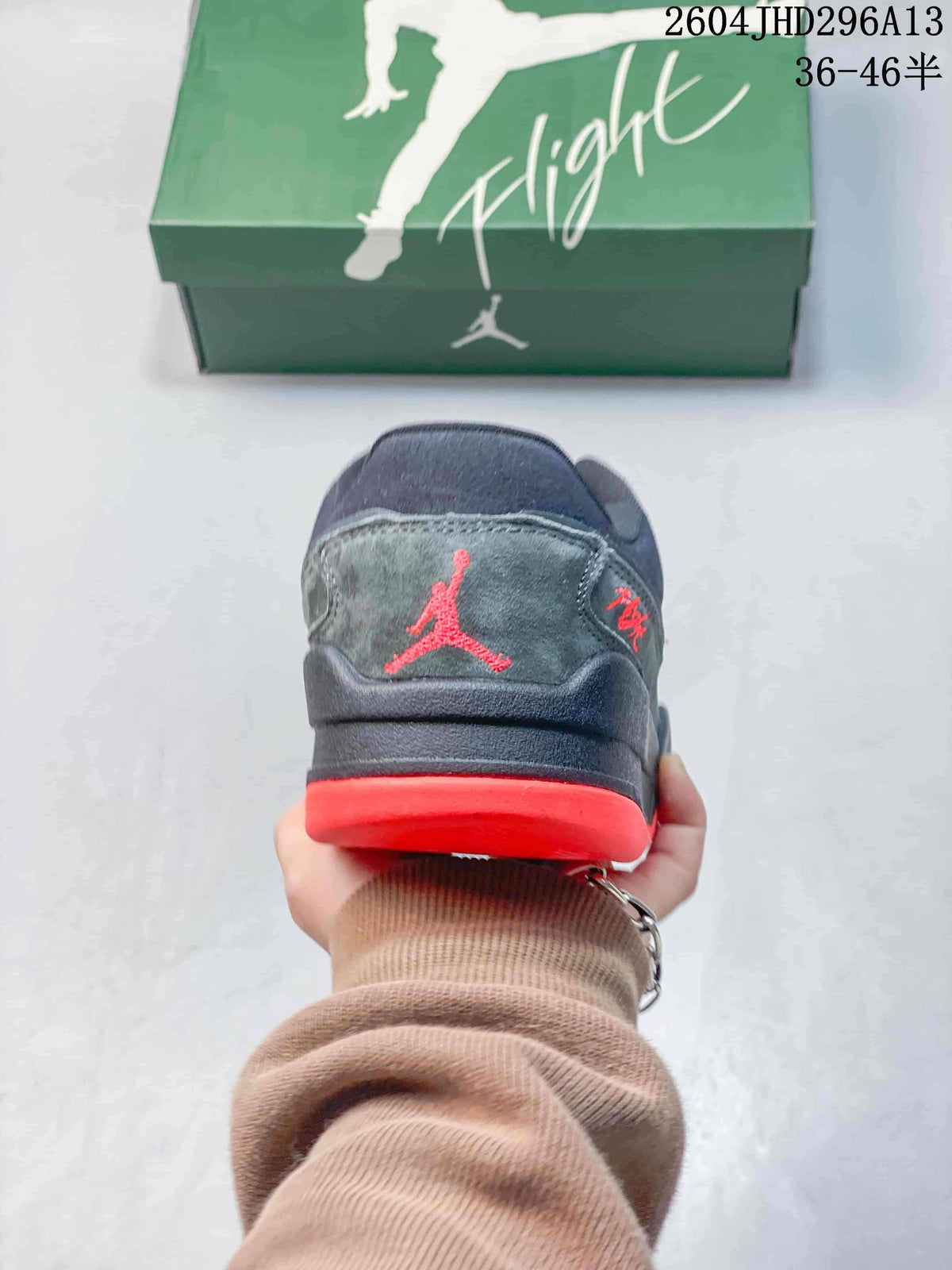 Jordan Flight Court Shoes in Navy and Red