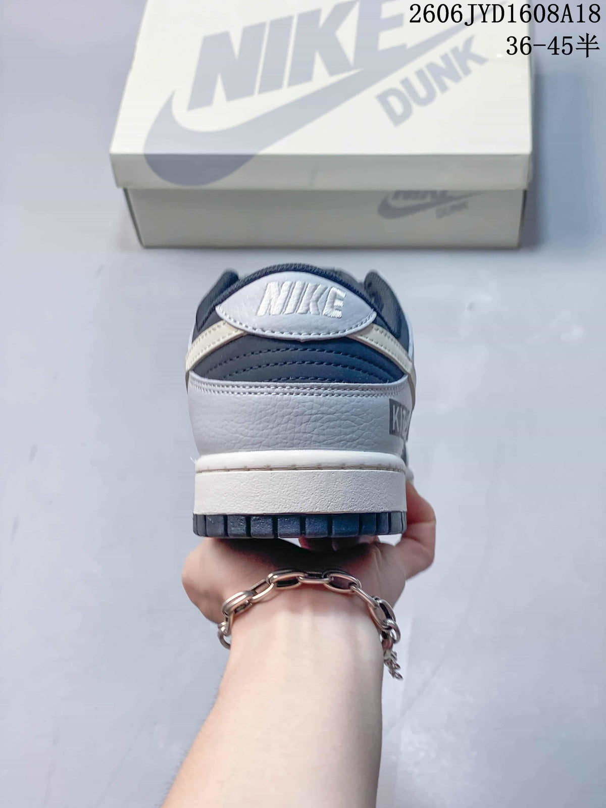 Nike SB Dunk Low Supreme Kith Navy and Grey Sneakers