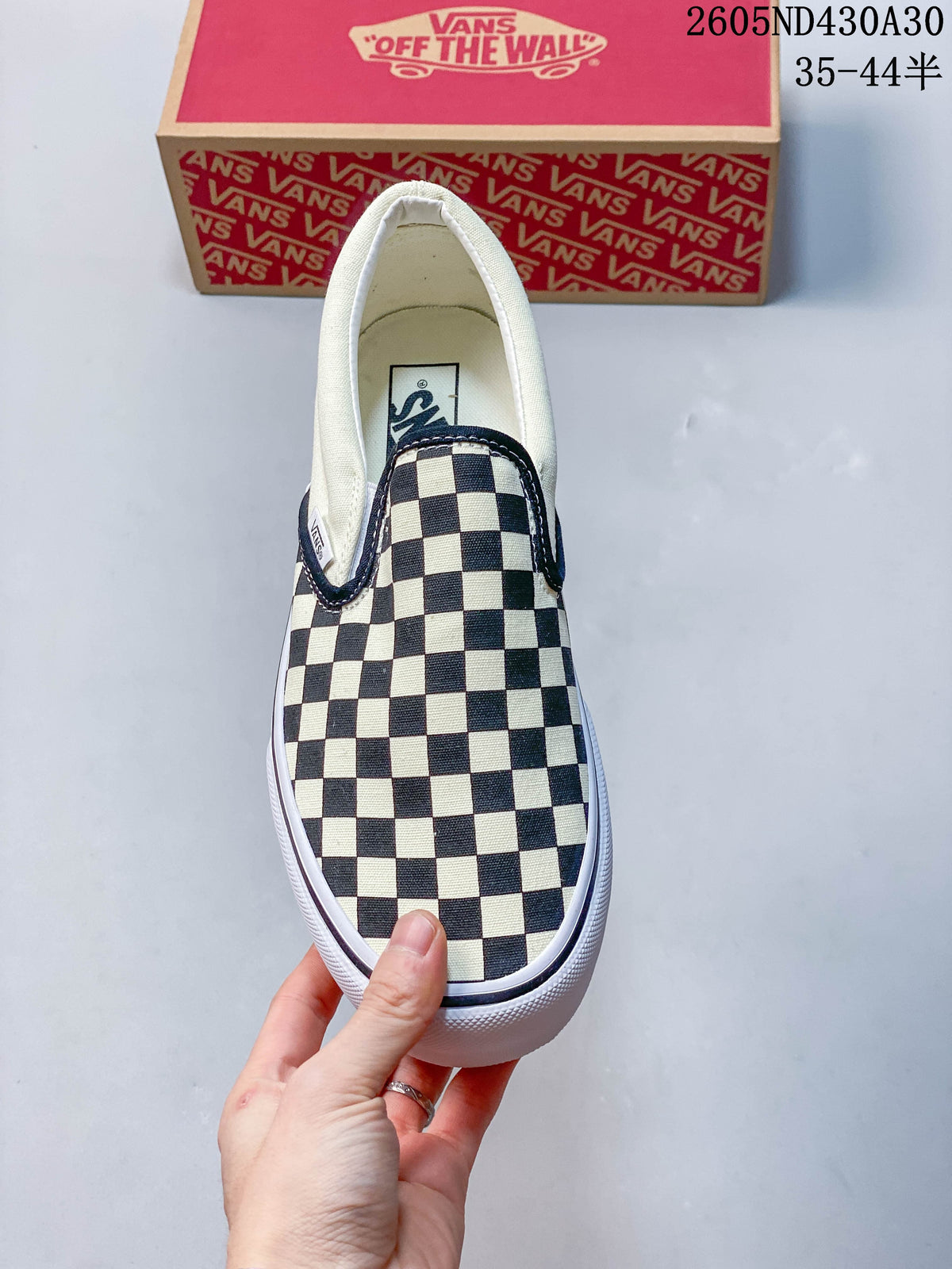 Vans Checkerboard Slip-On Platform Sneakers Black White
