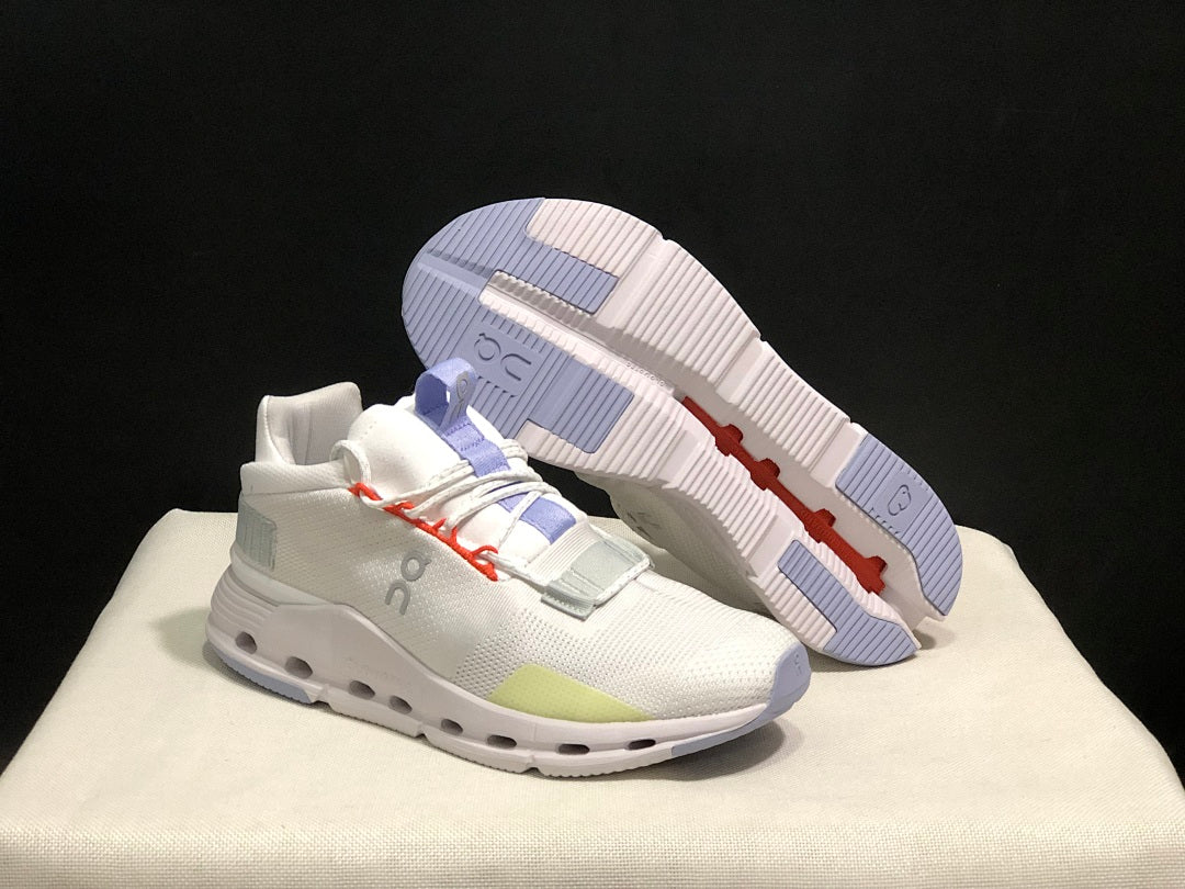 On Cloudnova 1 Sneakers White Glacier Grey
