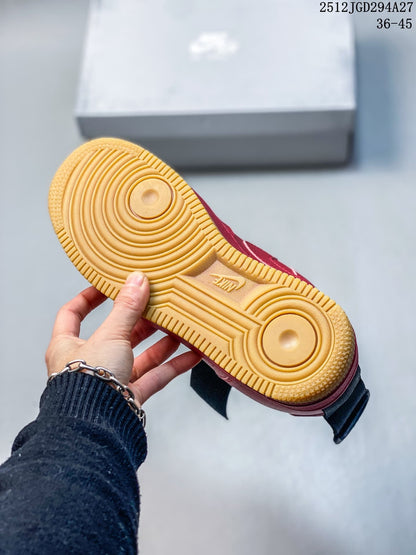 Nike Air Force 1 Utility BHM QS Red Low-Top Sneakers