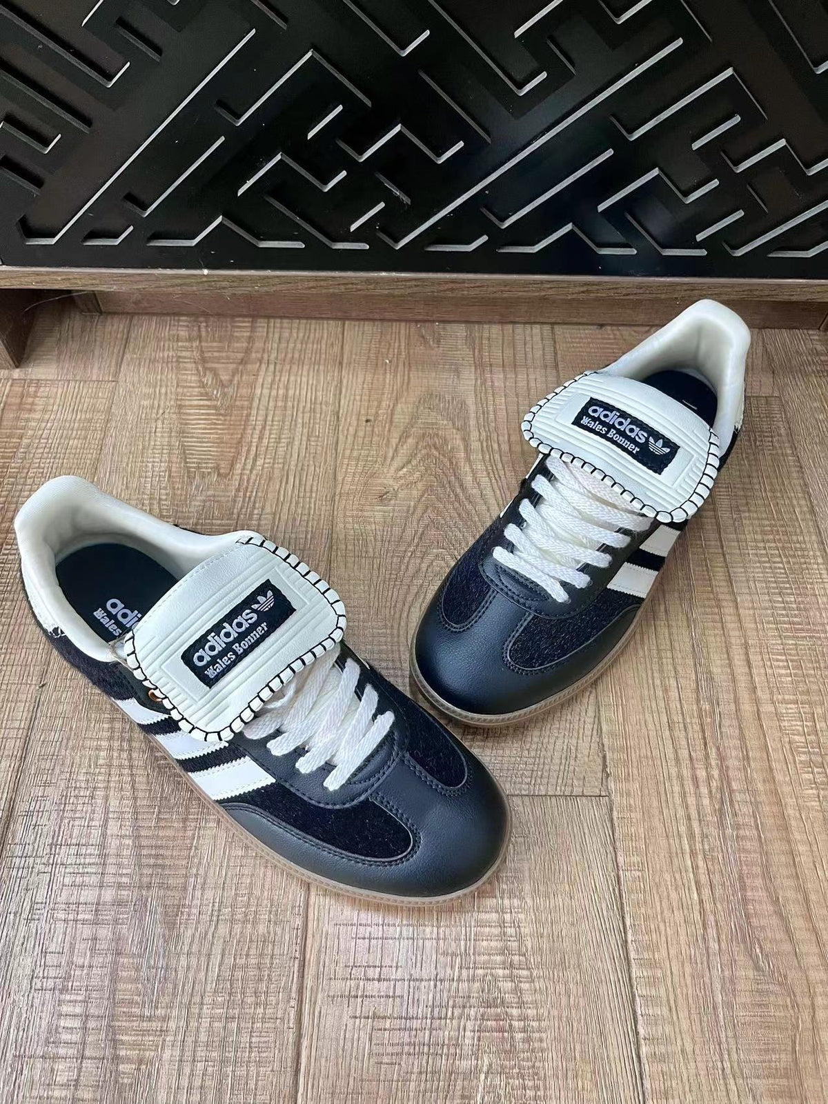adidas Wales Bonner Sneakers in Black and White