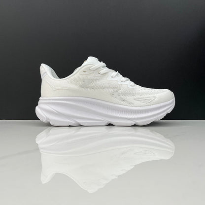HOKA Clifton 9 White Running Sneakers