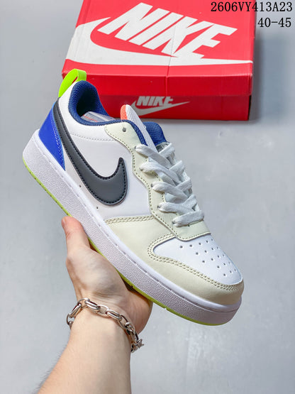 NikeCourt Borough 2 Low Sneakers, White and Blue