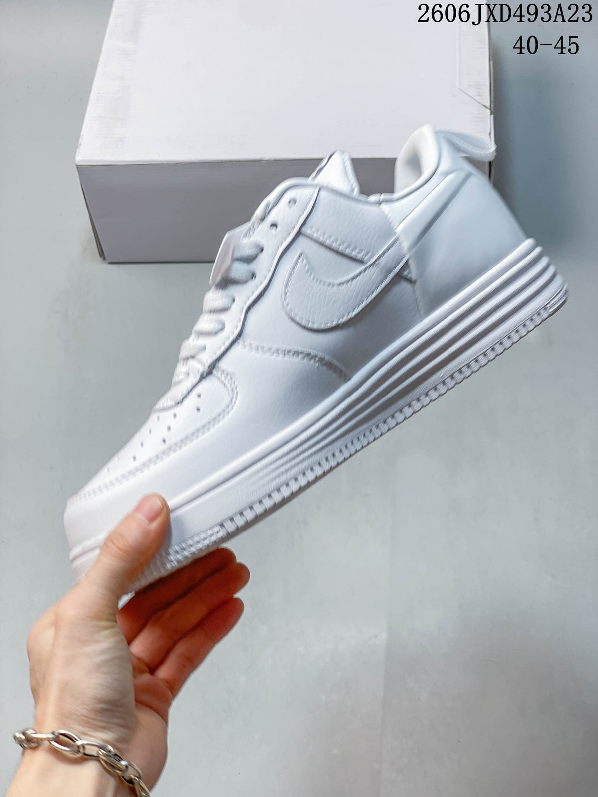 Nike Air Force 1 '07 Low White Zipper Sneakers