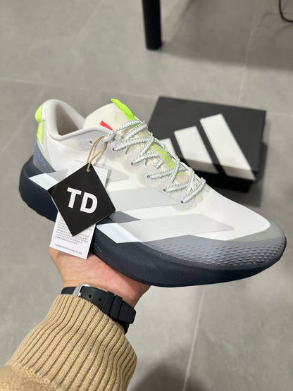 Adidas Lightstrike Pro Running Shoes White Grey Neon