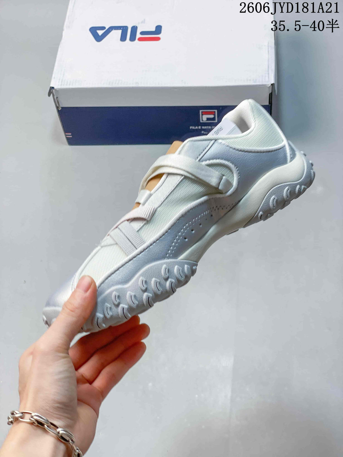 FILA Pebble Sandal Shoes in Silver and White
