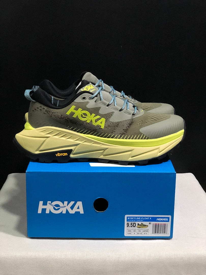 HOKA Skyline Float X Trail Running Shoes, Olive Yellow
