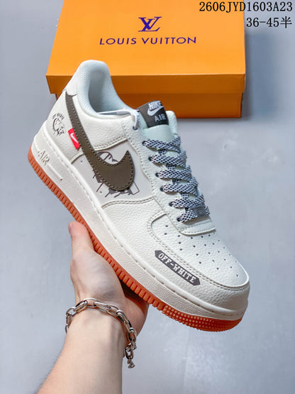 Nike Air Force 1 '07 Low Off-White Style Sneakers