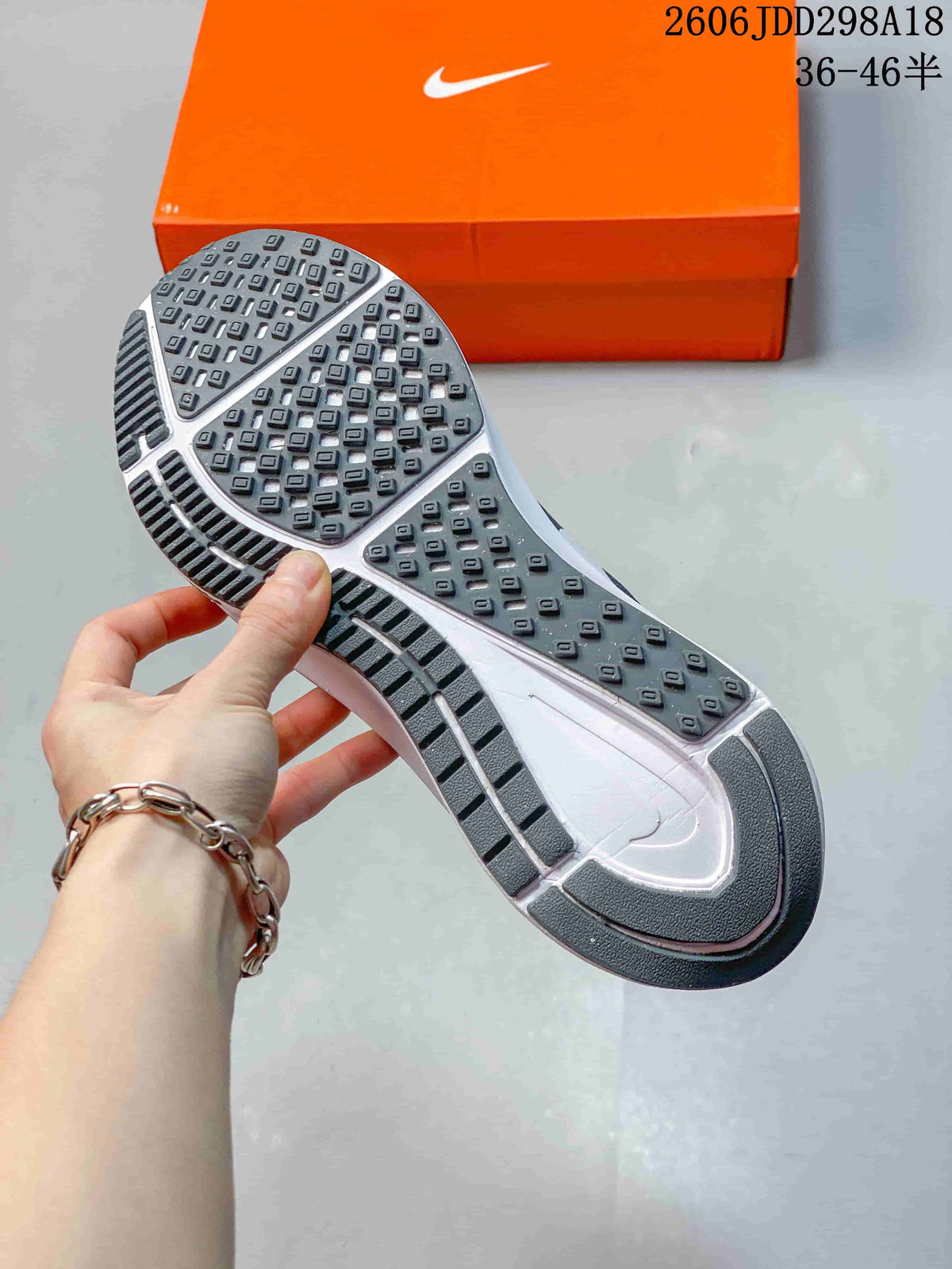 Nike Air Zoom Running Shoes, Gray and White