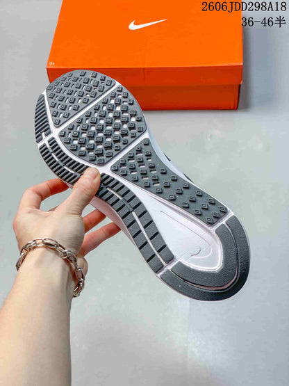 Nike Air Zoom Running Shoes, Gray and White