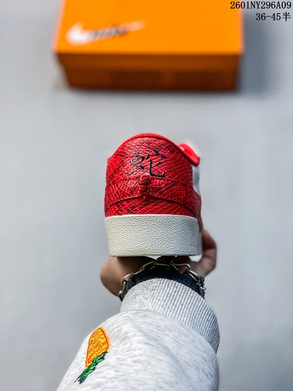 Nike Blazer Low '77 Jumbo Sneakers White Red