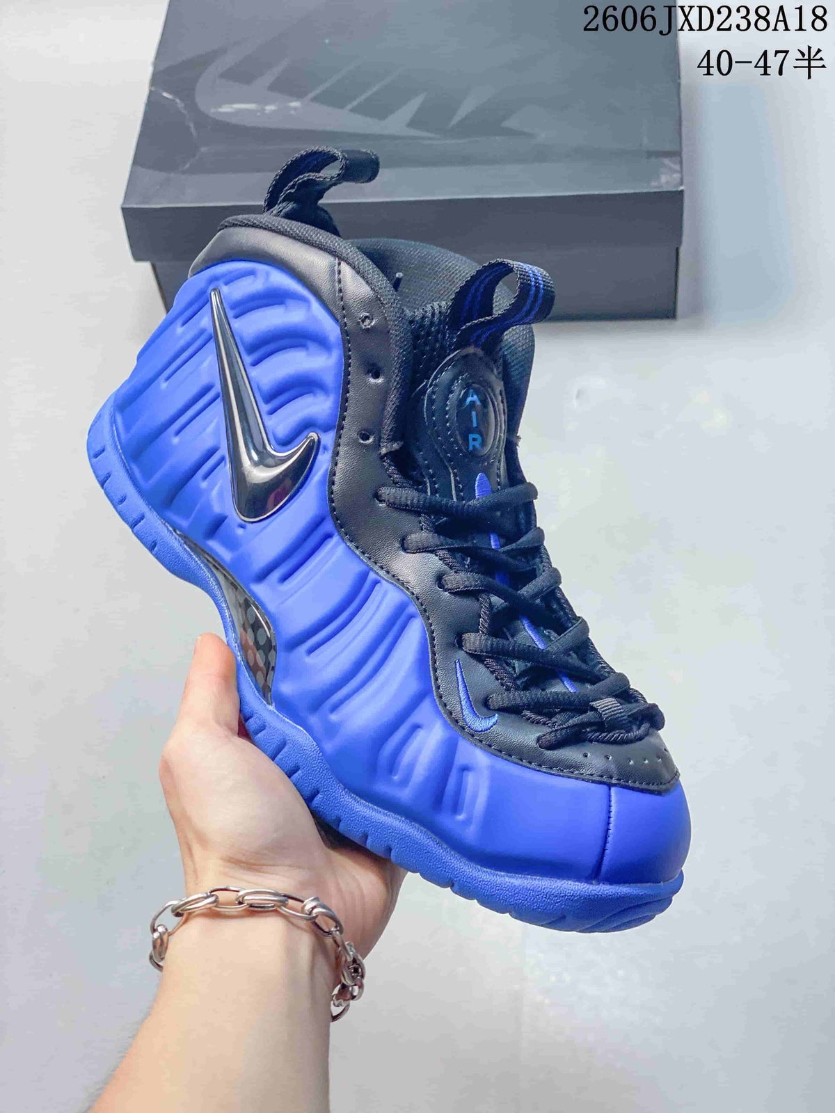 Nike Foamposite Pro Basketball Shoes Blue 624041-403