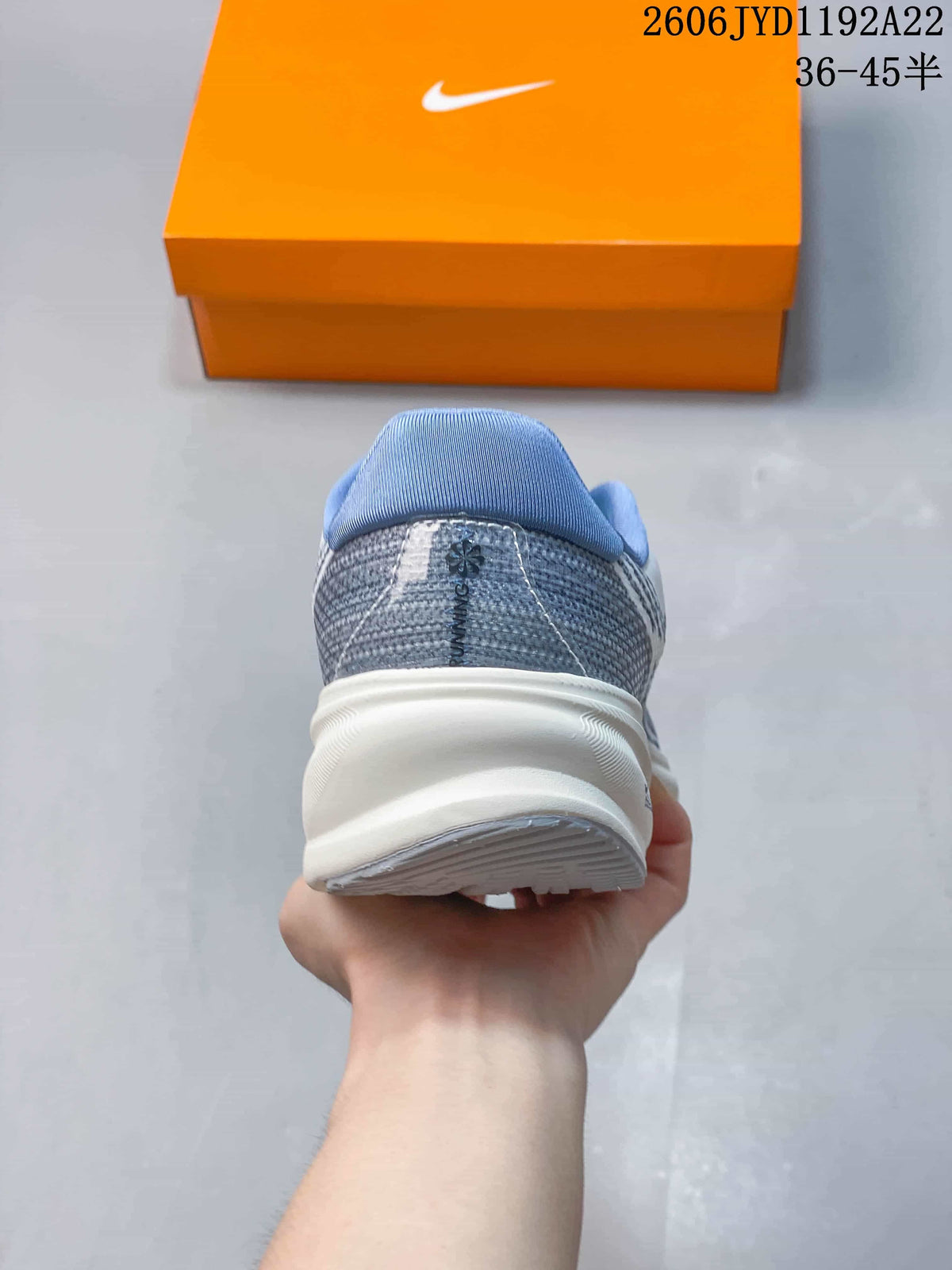 Nike ZoomX Running Shoes, White and Blue