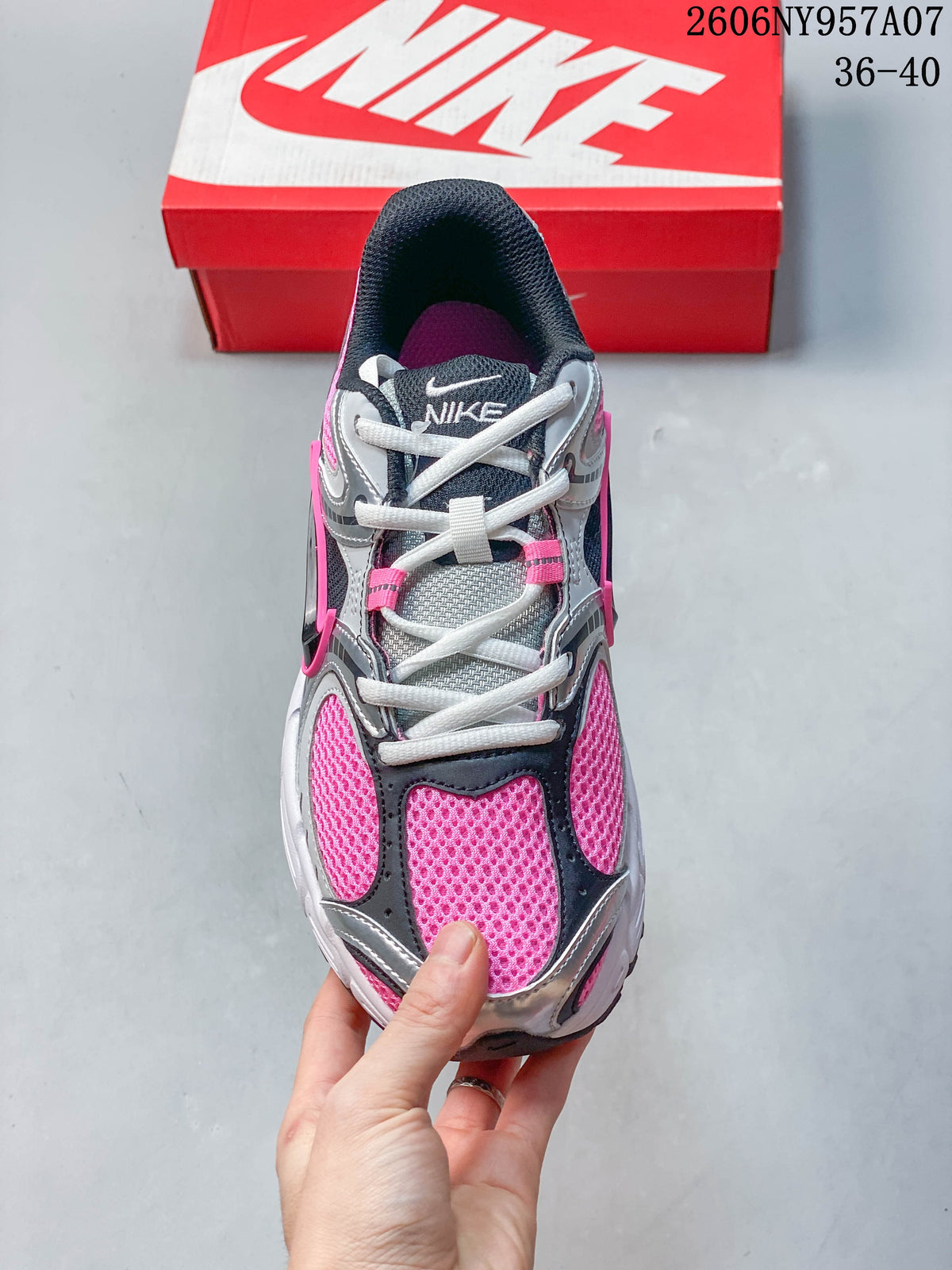 Nike V5 RNR Sneakers in Silver, Pink and Black
