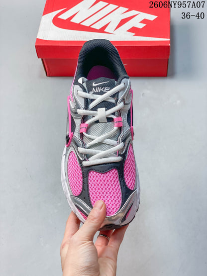 Nike V5 RNR Sneakers in Silver, Pink and Black