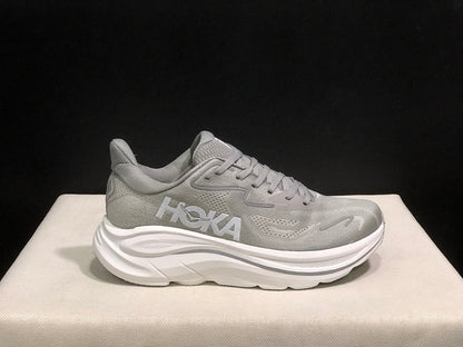 HOKA Clifton 10 Running Shoes in Gray