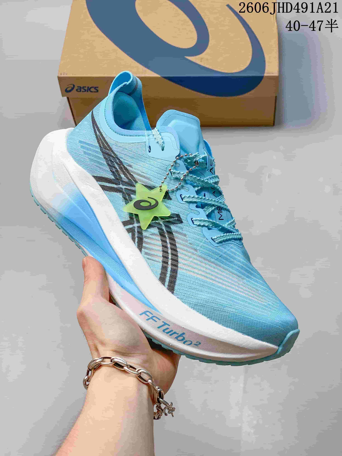 ASICS MEGABLAST Running Shoes in Blue or Charcoal