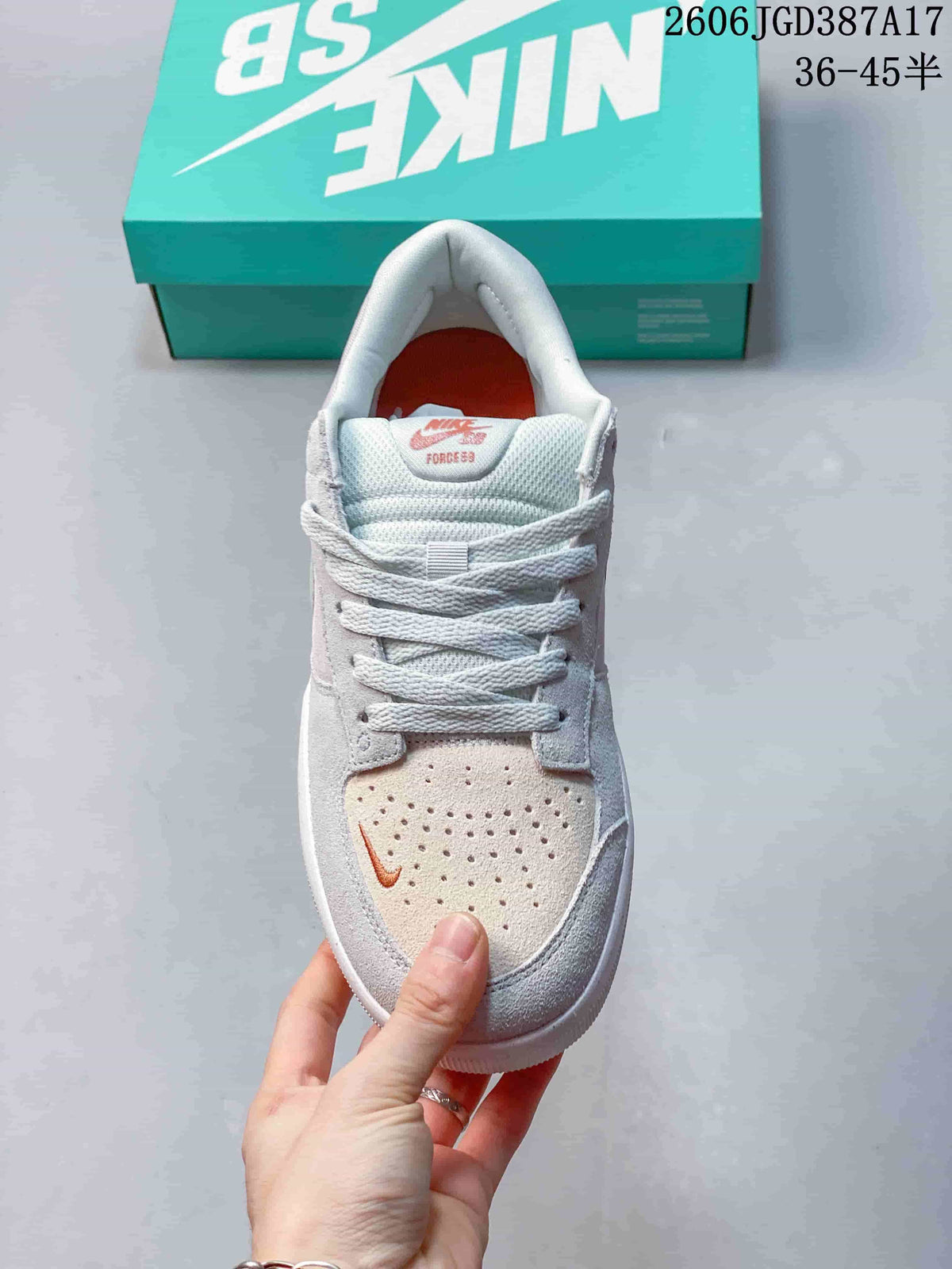 Nike SB Force 58 Sneakers in White and Pastel Colors
