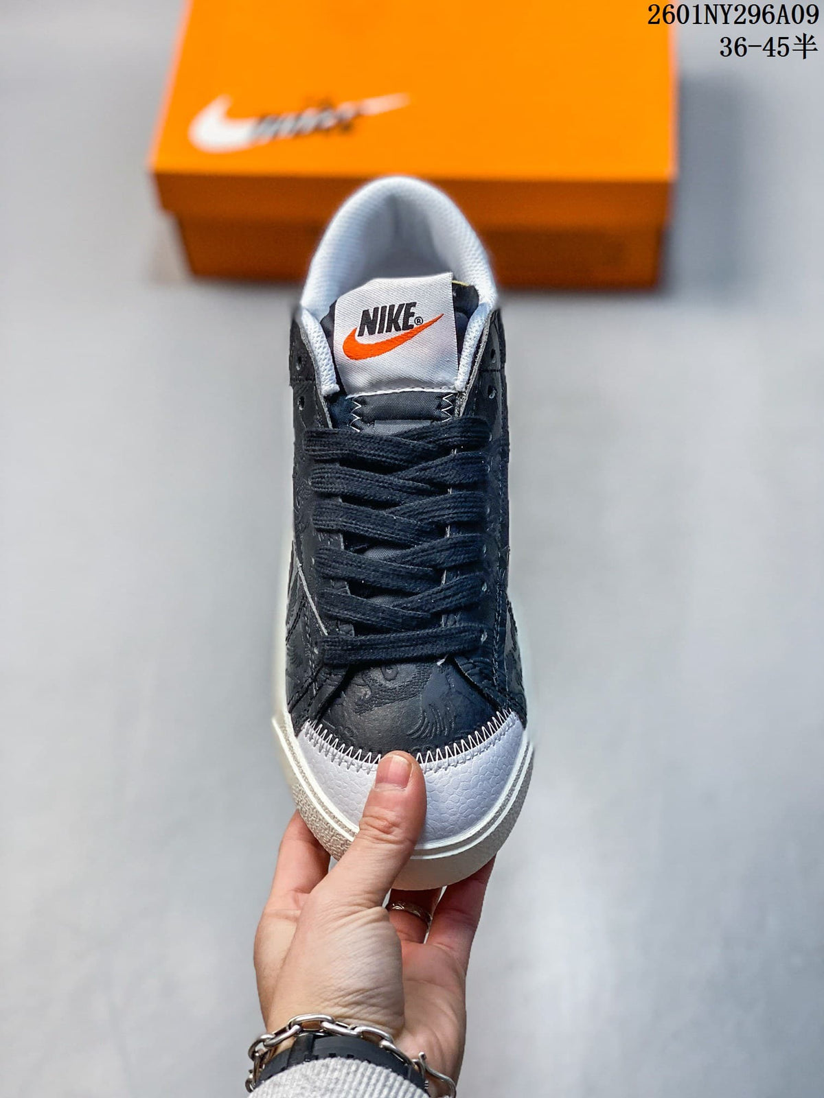 Nike Blazer Low '77 Jumbo Black and White Sneakers