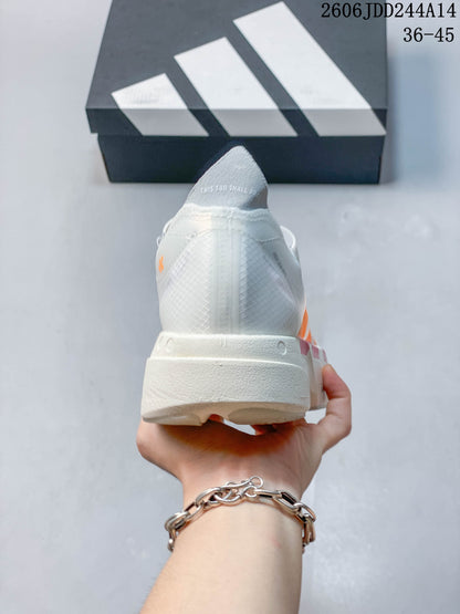 Adidas Adizero Adios Pro 4 White Orange Running Shoes