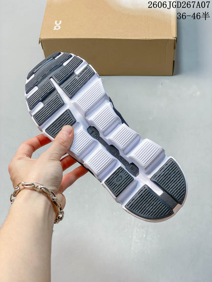 On Cloud 6 Coast Men's Sneakers, Gray and White