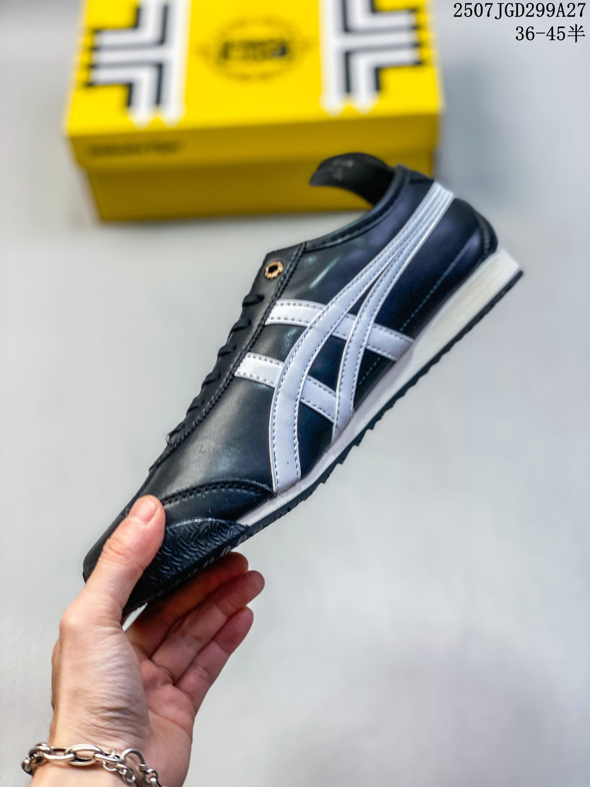 Onitsuka Tiger Mexico 66 SD Paraty Sneakers, Black and Silver