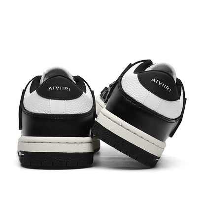 Aiviri Black and White Low-Top Sneakers FS003-004