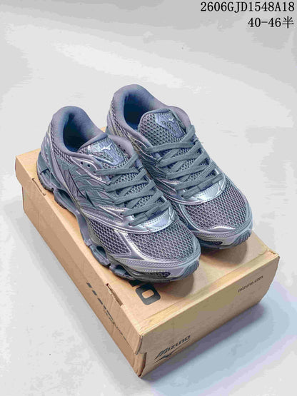 Mizuno Prophecy 8 Mesh Running Shoes in Metallic Gray