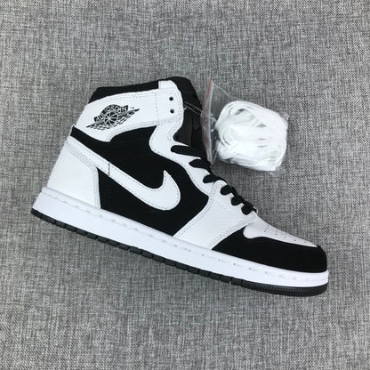 Angled view of one sneaker with an extra set of white laces