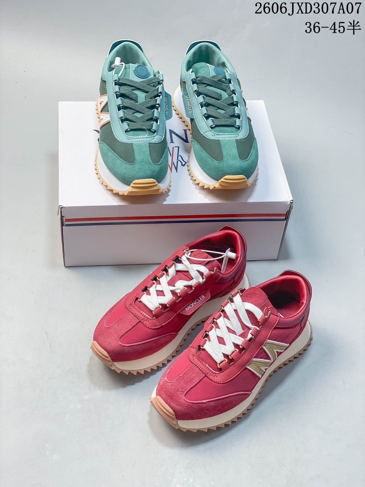 Moncler Laced Sneakers in Teal or Pink