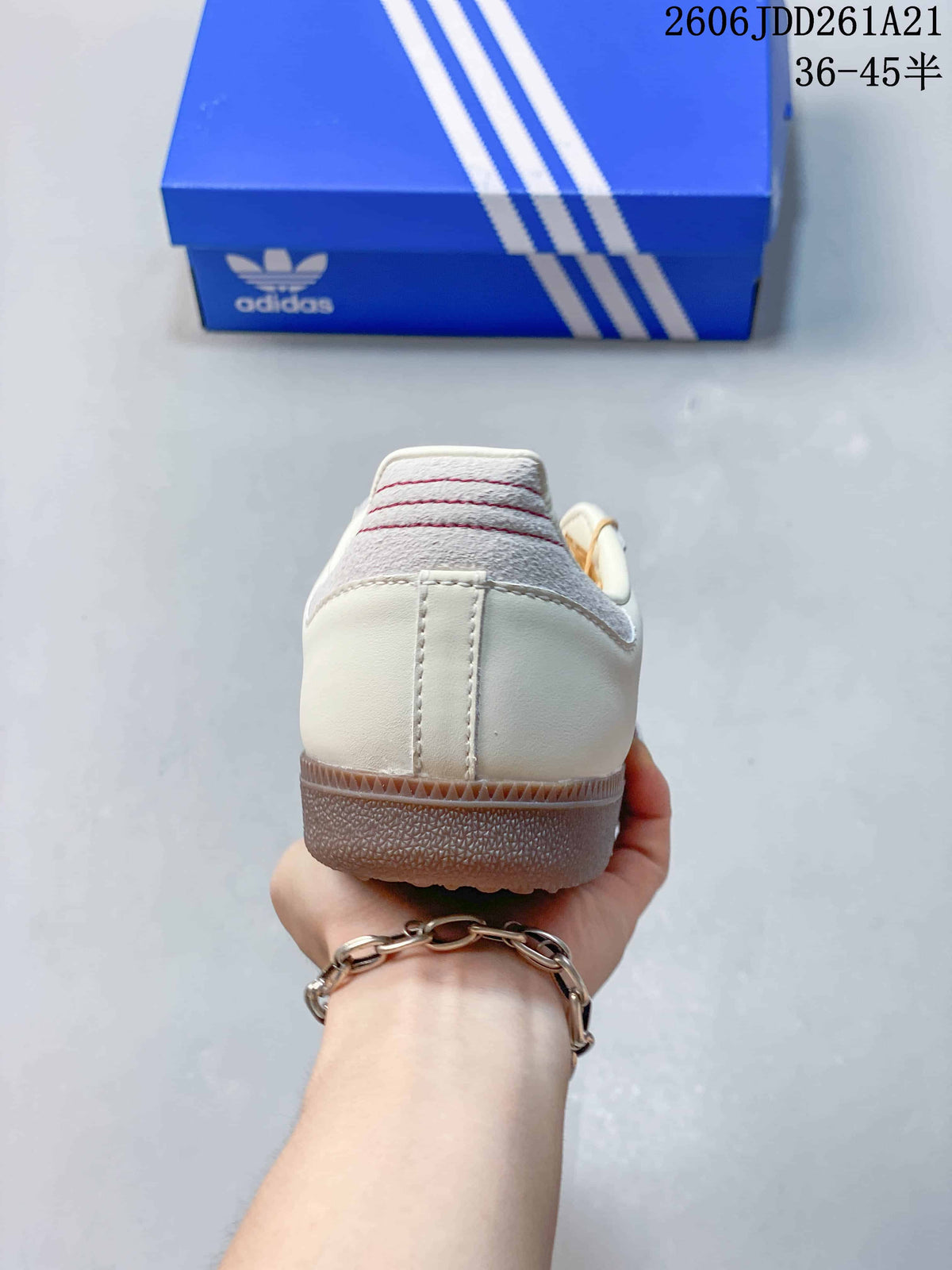 adidas Samba OG Sneakers White and Burgundy