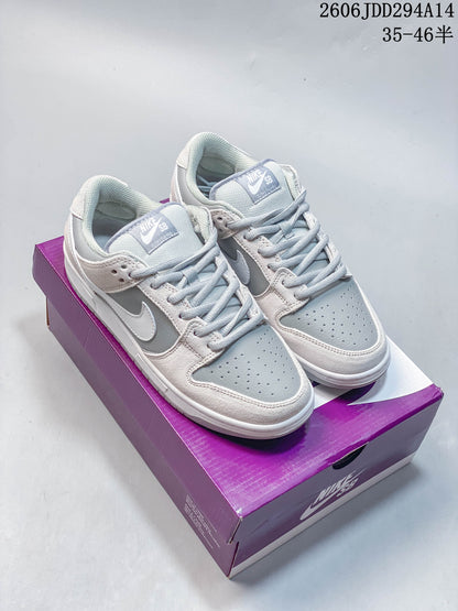 Nike SB Dunk Low Gray and White Skate Shoes IB4417-104