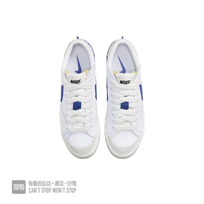 Nike Blazer Low 77 Sneakers in White and Blue
