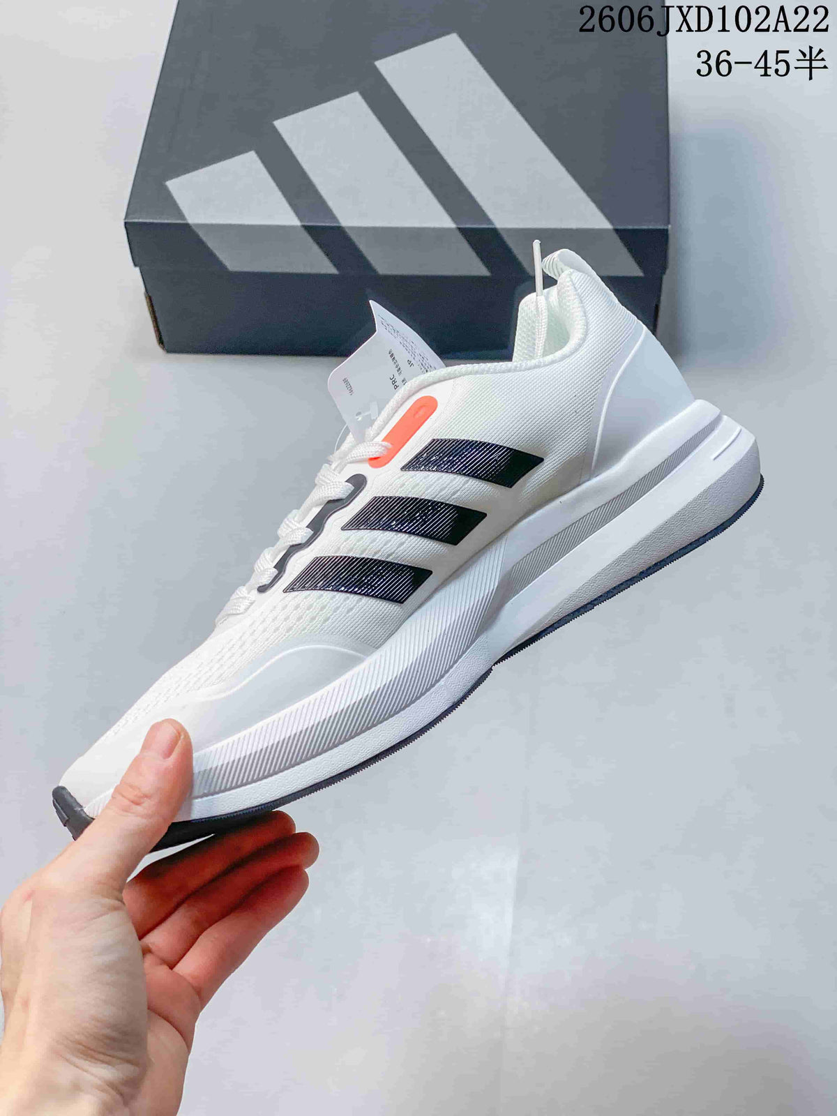 Adidas SL 72 Boost Running Shoes, White and Navy