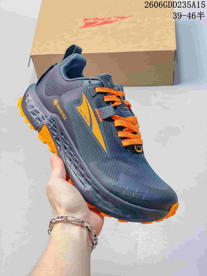 Altra Timp 5 GTX Trail Running Shoes, Gray and Orange