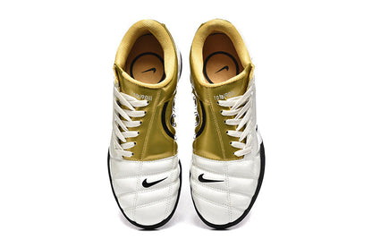 Nike Total 90 White and Gold Indoor Sneakers