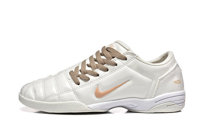 Nike Tiempo 90 White and Pale Yellow Sneakers
