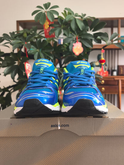 ASICS GEL-NIMBUS 16 Sneakers, Blue and Neon Yellow
