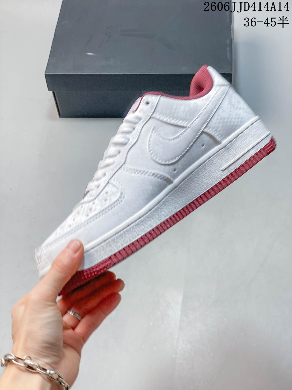 Nike Air Force 1 '07 Low White and Red Sneakers