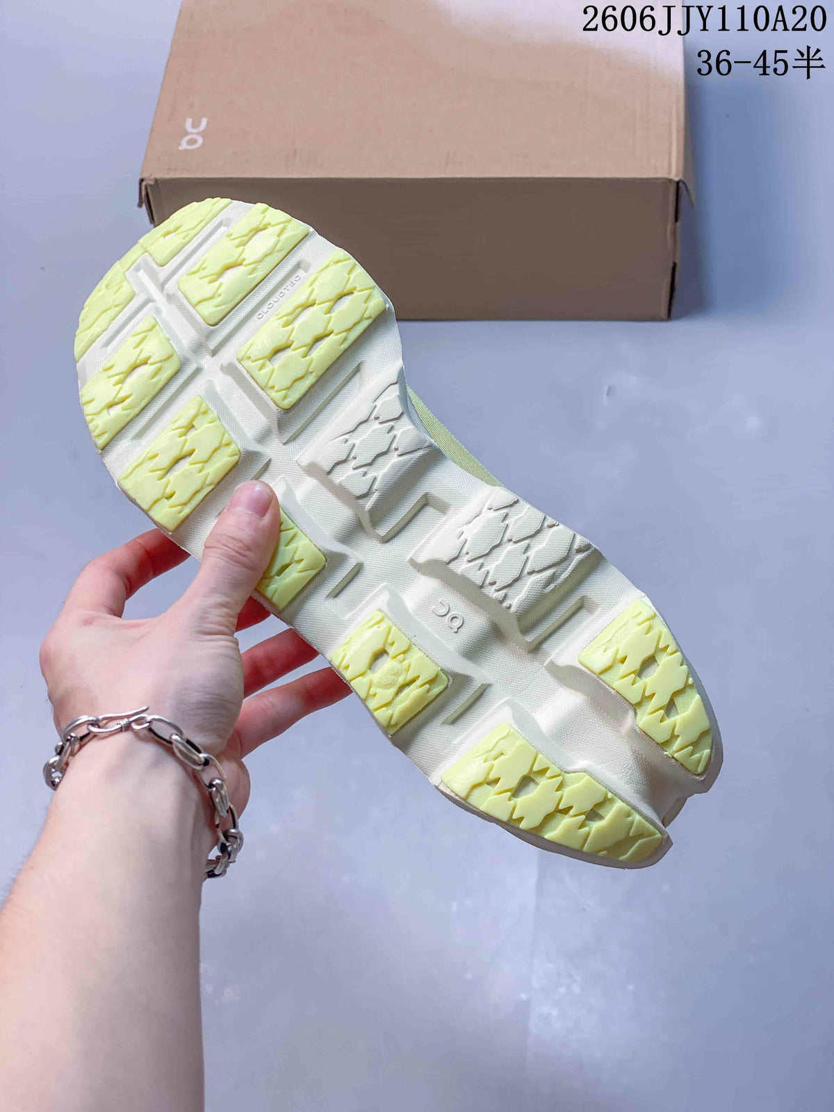 On Cloudmonster 3 Running Shoes in Pale Yellow