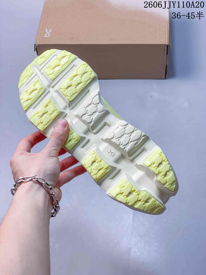 On Cloudmonster 3 Running Shoes in Pale Yellow