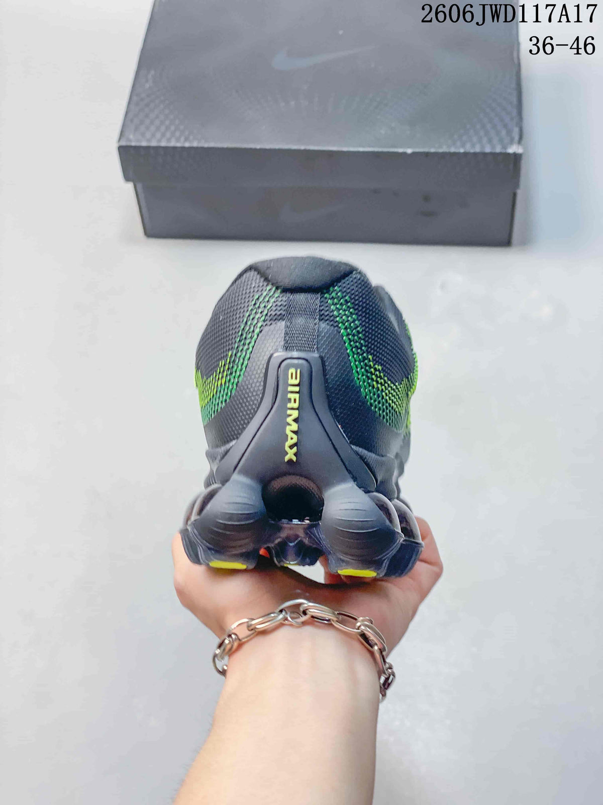 Nike Air Liquid Max Running Sneakers, Charcoal and Volt